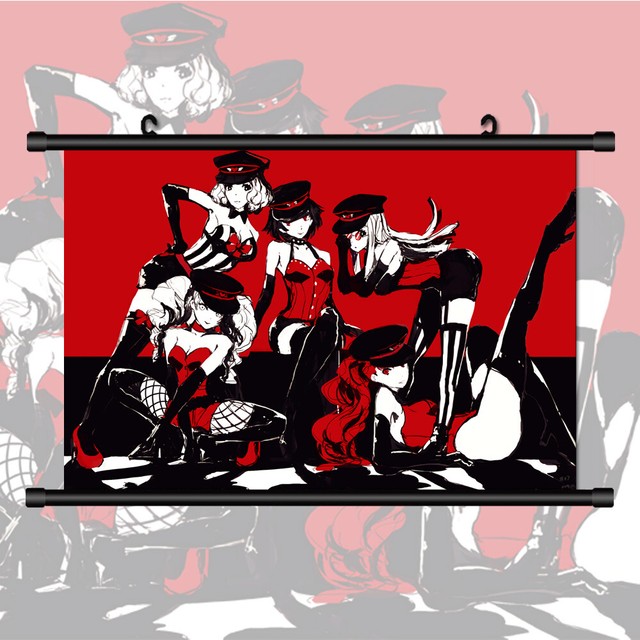 Persona 5 Violet Makoto Takamaki Haru HD Canvas Wall Poster Scroll Room