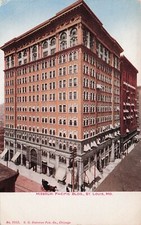 St Louis MO Missouri Pacific Building Main Street Early 1900s Vtg Postcard D60