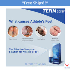 1 box Tefin Terbinafine HCI Spray Fungal Foot Treatment 10mg/g 15ml Free Ships