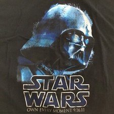 2011 Vtg Mens Sz XL Tshirt Star Wars Darth Vader Complete Saga Box Set Release