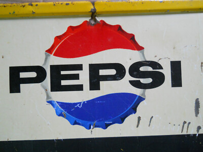 RARE Pepsi Sign Stout Metal Steel Chalkboard M-167 1962 30x19.5