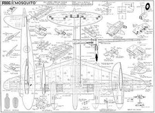 FROG D.H. MOSQUITO PLANS CONTROL LINE