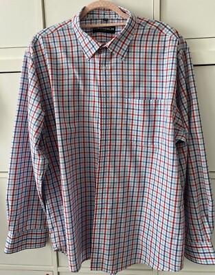 Conte Mancini Herren Hemd Langarm Gr.45/46 Mehrfarbig Baumwollmischung Kariert