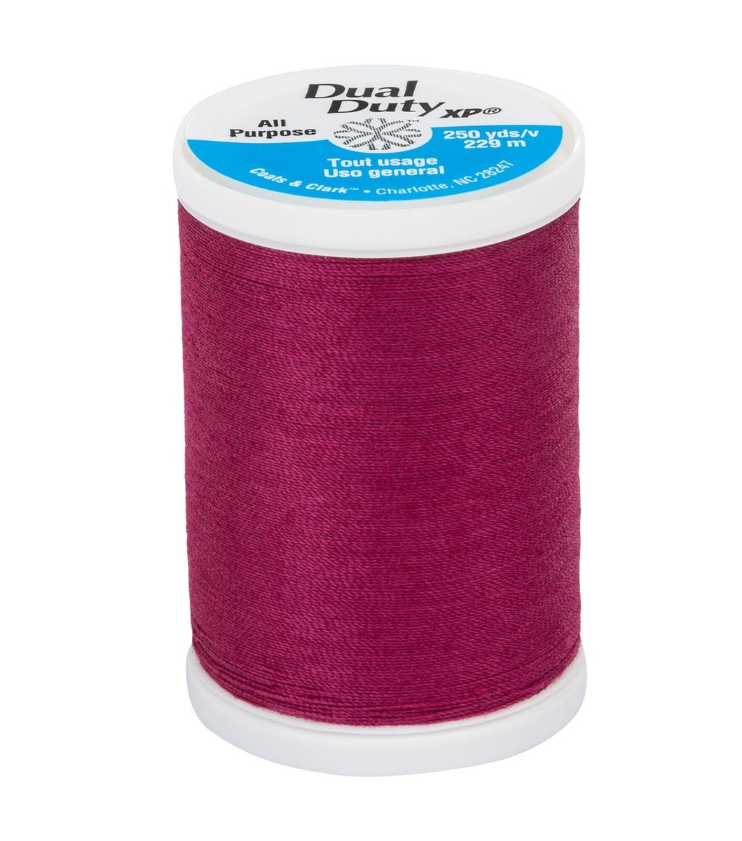 Coats & Clark Dual Duty XP Thread - 250 Yard Red Plum General Purpose Sewing Thread