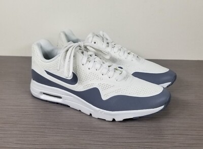 Nike Air Max 1 Ultra Moire, White/Gray, Womens Size 8.5 Left / Size 8 Right