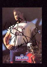 ERIK HOWARD 1991 PRO LINE Autographed Signed FOOTBALL Card JSA 145 GIANTS