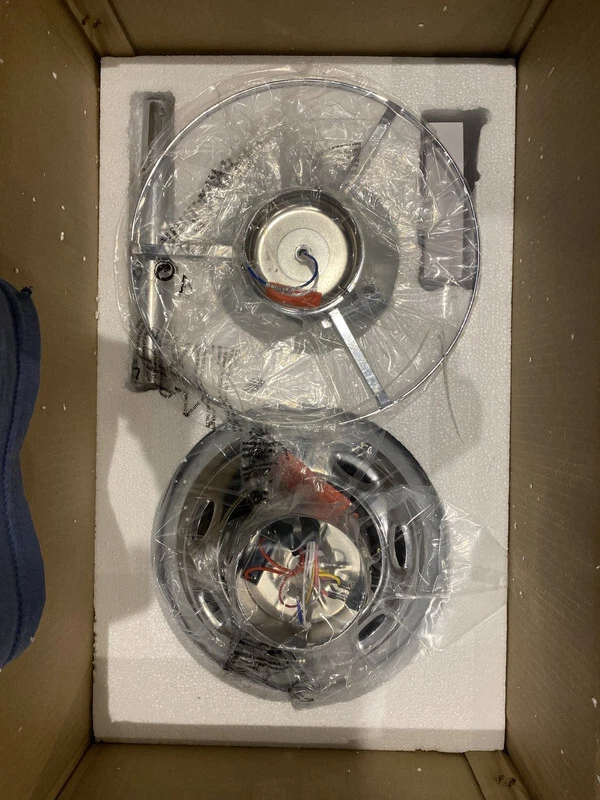 WAREHOUSE OF TIFFANY 2156 CFL-8110REMO/CHA 42 INCH CRYSTAL CEILING FAN - Image 4 of 4