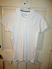 903B6 CHAMPION H515 Double Dry 3-Button Women's Collared Polo T-Shirt MD White