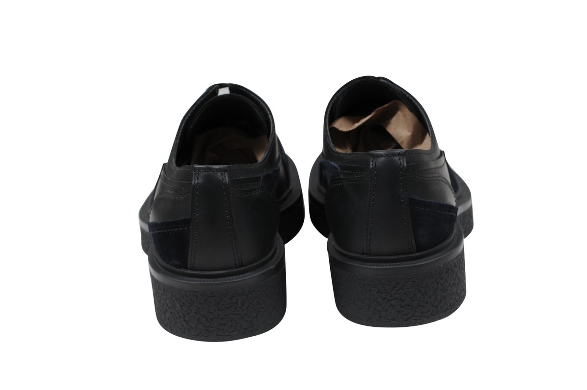 Lanvin Mens Chunky Derbys US 10 UK9 Black Leather Suede Crepe Platform Sole Lanvin Leather Derby shoes Lanvin main image 4