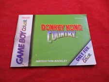 Donkey Kong Country 1 Nintendo Game Boy Color Instruction Manual Booklet ONLY J
