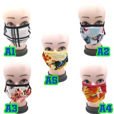Fashion Face Nose Mask Unisex Washable Reusable Double Layer Cotton SPRING A
