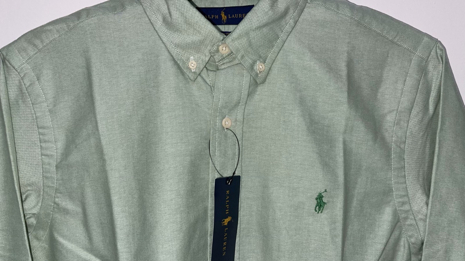 RALPH LAUREN LIGHT GREEN OXFORD SHIRT 100 COTTON eBay