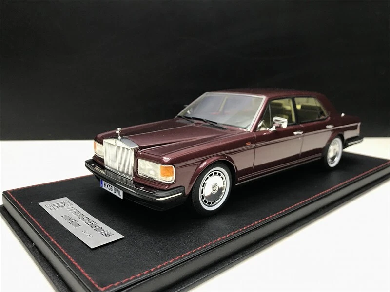 VAV 1/18 1985 Rolls Royce Silver Spur II Wine Red LWB Sedan from limited - Image 3 of 4