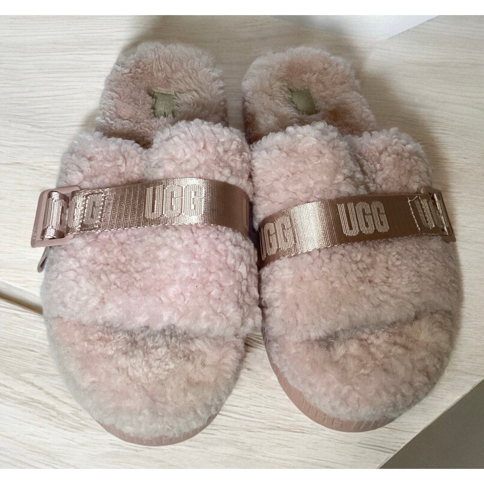 SAOLA Ugg flufitta foderata in pelle di pecora suola grossa donna rosa tg 11