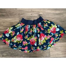 Girls Abercrombie And Fitch Navy Floral Mini Skirt Size XS