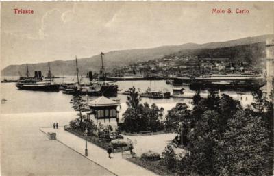 CPA AK TRIESTE Molo S. Carlo ITALY (396800)