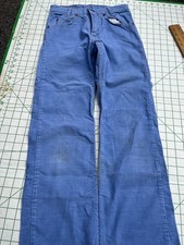 Vintage 90s Student Levi Blue Corduroy Jeans 716-1512 size 26x30 Orange Tab