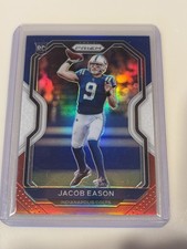 2020 Panini Prizm Jacob Eason #331 Red/White/Blue Mint Rookie Card. rookie card picture