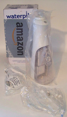 Waterpik Portable Cordless Pearl White Water Flosser WF-13CD010, Sealed Bags