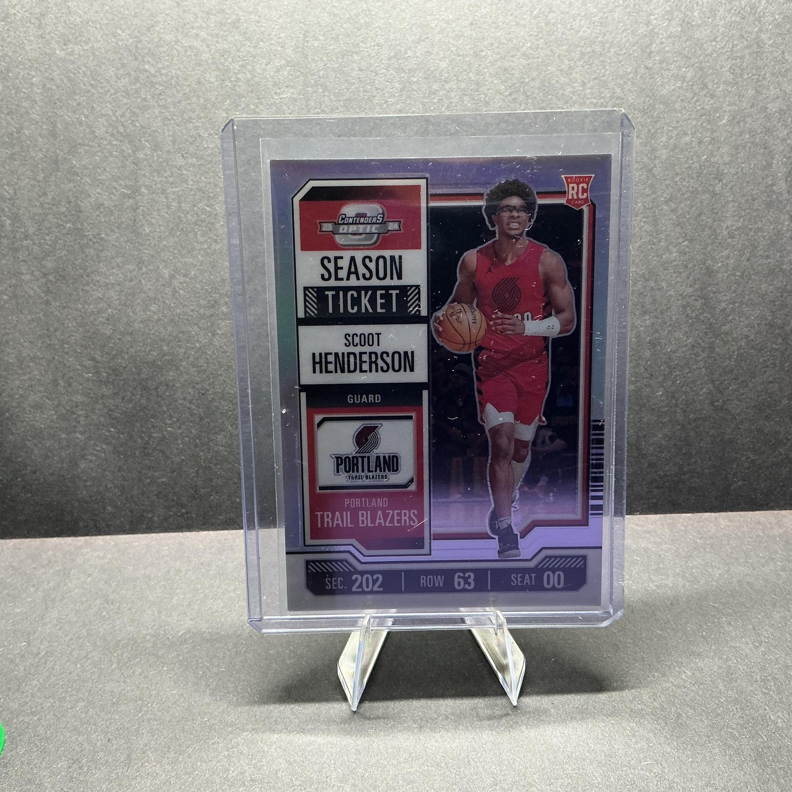 2023-24 Panini Contenders Optic #46 Scoot Henderson Silver