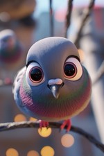 Digital Image Picture Photo Wallpaper Background Desktop AI Pigeon