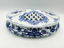 Original Bohemia Zwiebelmuster große Deckeldose 31 x 21,5 cm Potpourri Dose Topf