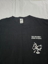 Vintage 90s Bugs Bunny Black Warner Bros Knit Embroidered Shirt - Men's 2XL