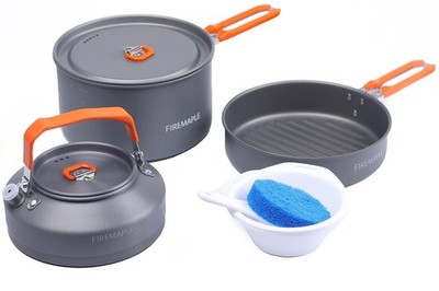 Fire-Maple Feast Outdoor Camping Cookware Set, Portable Stackable Cooking Pot