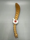 Vintage  Power Rangers Tigerzord Sword MMPR 1994 White Part Tail Gold Red Orb