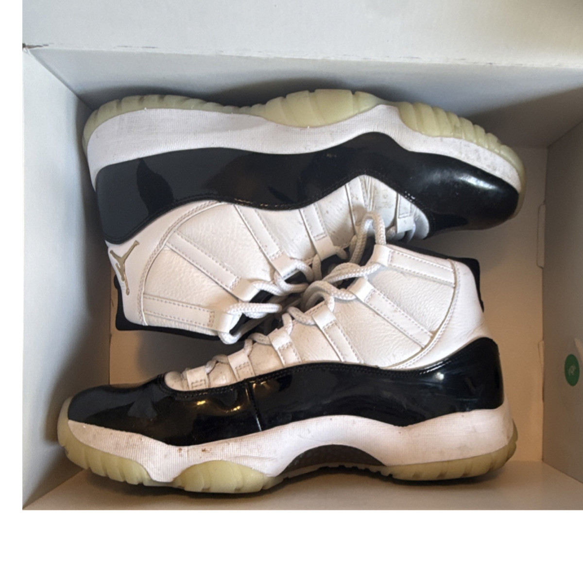 Jordan concord  45 Black and White Retro High-Top Sneakers 11.5 Air Jordan 11 “Concord” (2018) Size 14 || Pre-Owned || OG  main image 2