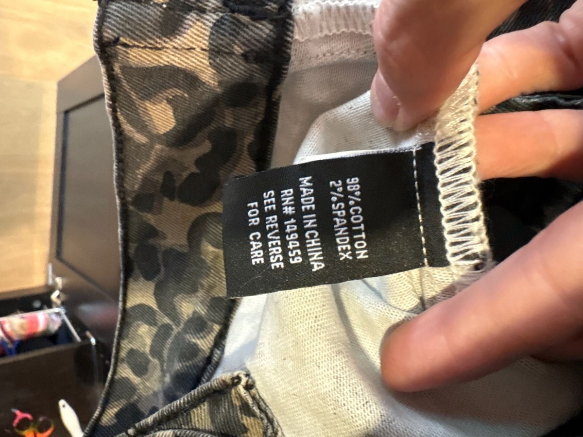 ハンドメイド Ashley Mason Premium Leopard Print Denim Jacket Size M | eBay