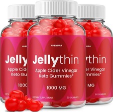 (3 Pack) Jellythin ACV Gummy – Natural Ingredients for Overall Wellness Support