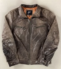 Vintage Gipsy Leather Highwayman Jacket Bomber Jacket Brown Size S