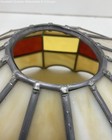 Vintage Tiffany-Style Chandelier Hanging Stained Glass Lamp Shade — photo 3