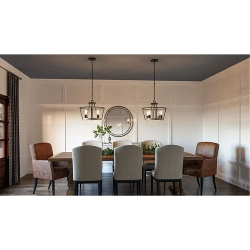 Brockton - Four Light Semi-Flush Mount - 12.25 Inches high-Grey Ash Finish - Picture 3 of 10