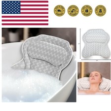 Bath Pillow Bathtub Pillow Back Neck Support Pillow, Spa Cushion for Tub, Rel...