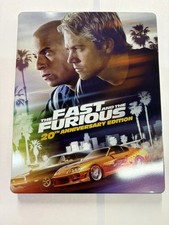 The Fast and The Furious 4K UHD/Blu-ray Steelbook 20th Anniversary NEW Nevr used