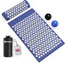Acupressure Mat & Pillow Set, Spiky Massage Mat for Back Neck Shoulder Pain