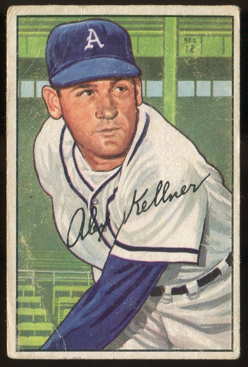 1952 Bowman #226 Alex Kellner Philadelphia Athletics Hi#