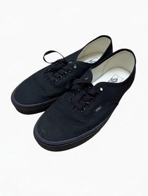 Black Vans Authentic Canvas Sneakers Men s 9.5 / Women s 11   Classic Black