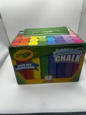 Crayola Washable Sidewalk Chalk 48 Assorted Colors Outdoor Art Set New
