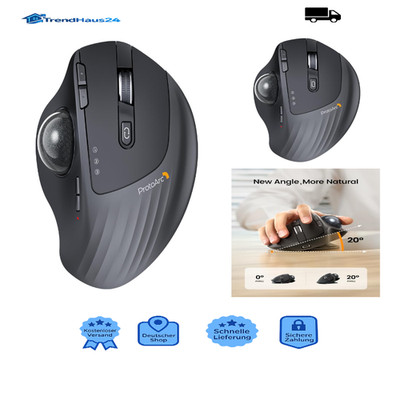 Trackball Maus ProtoArc EM01 NL 2.4G USB Kabellos Bluetooth 5