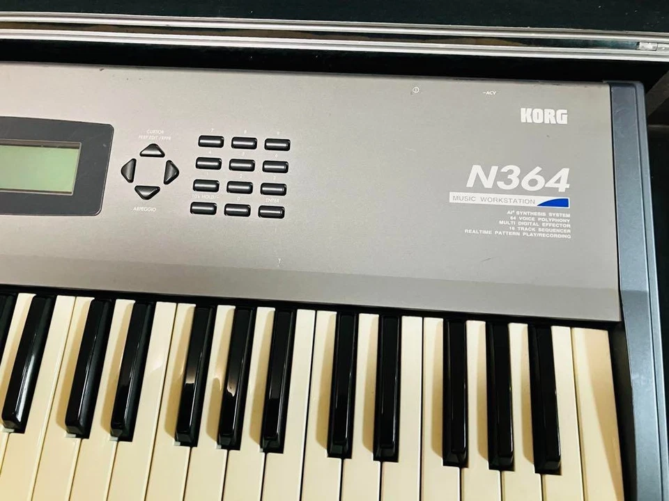 KORG N364 61-Key Synthesizer w/case - Image 2 of 4