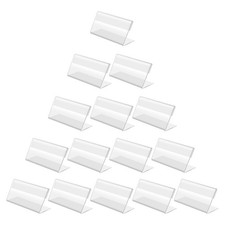 20 Pcs Mini Desktop Card Sign Holder Stand Table Number Merchandise Display Tag