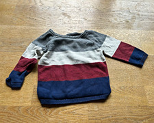 Baby Strickpullover gestreift Rundhals Langar...