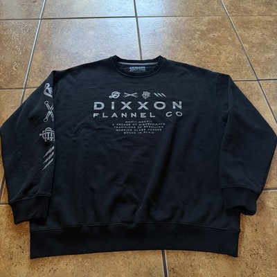 Dixxon Flannel Co Sweatshirt Crewneck Mens 2XL Black Fleece
