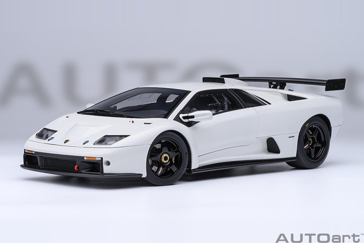 1/18 Lamborghini Diablo GTR Impact White Composite Model Car By