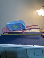 Vintage Children  s Wooden Wheelbarrow- 24  