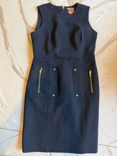 Tory Burch Black Sleeveles Dress Size 8 Lined - Excellent Condition! Zips back