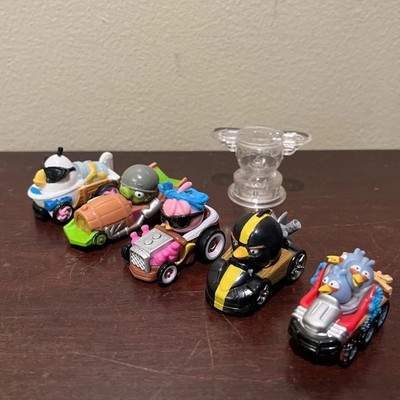 Lot of 5 Angry Birds Go! Kart Racers Cars Telepods & QR code reader. Gently Used